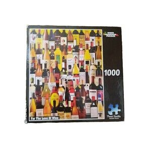 White Mountain 1000 Piece Jigsaw Puzzle For The Love of Wine New Open Box